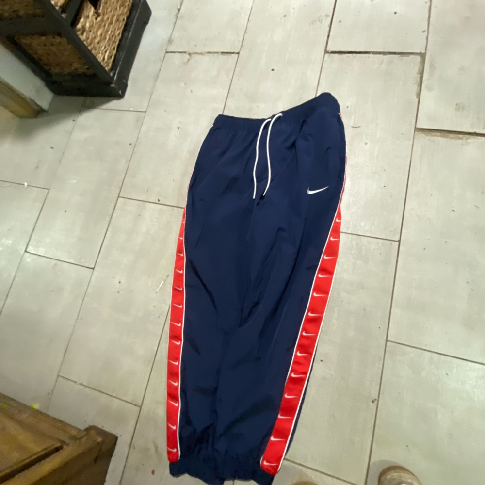 Kids Navy and Red Track Pants